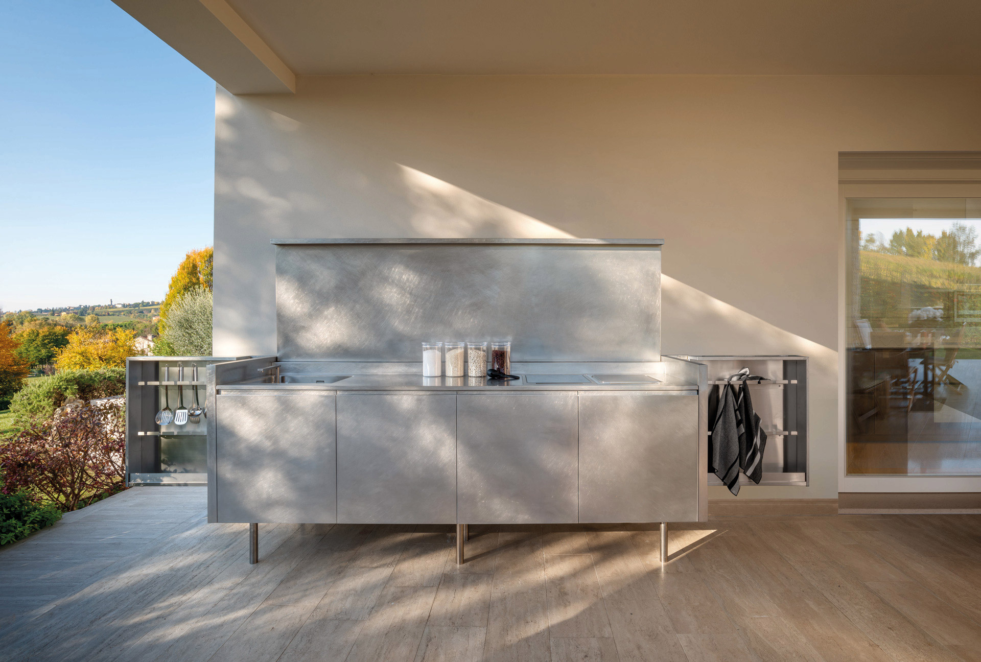 Madia cucina Cucine outdoor in acciaio Xera Linea outdoor kitchen