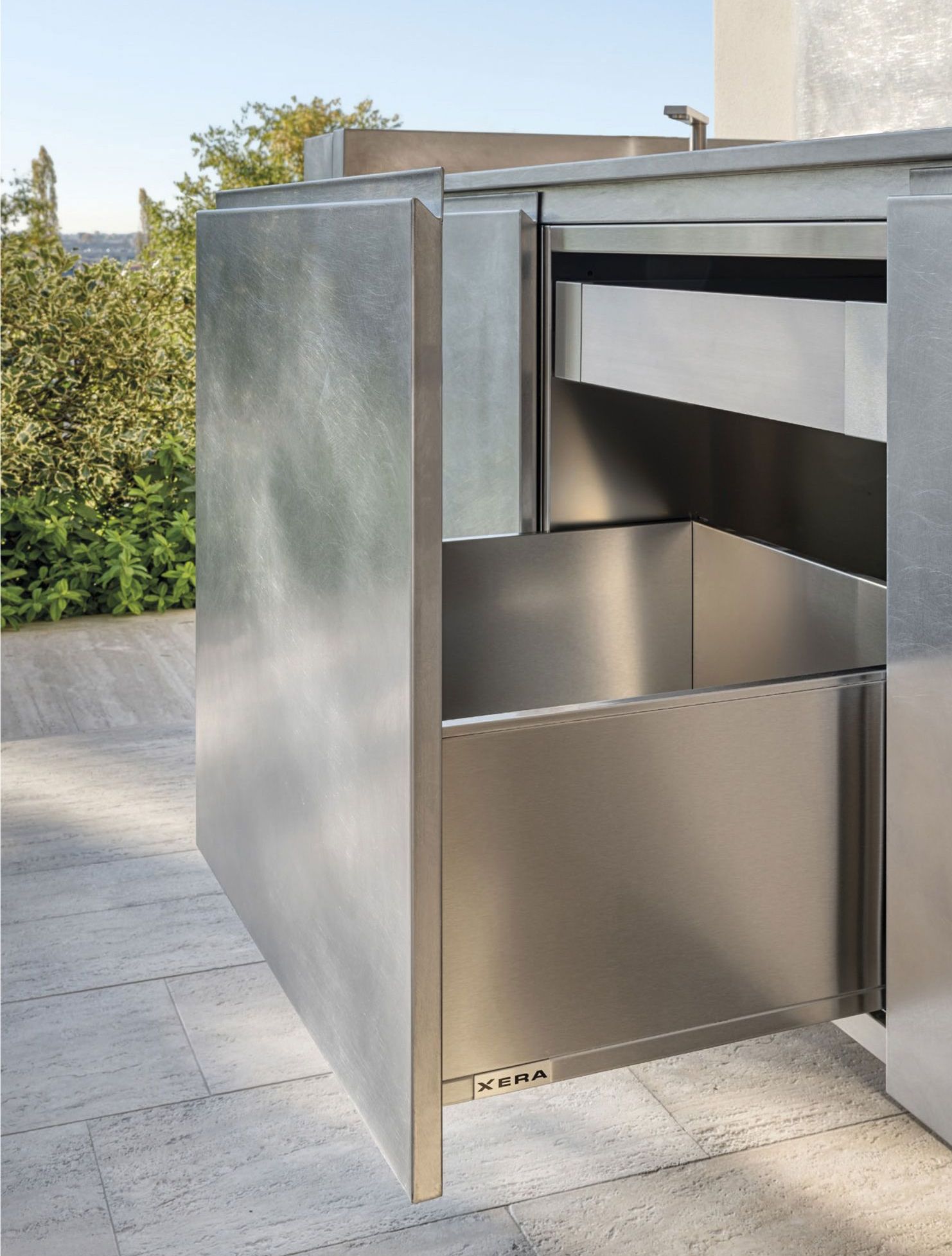 Madia cucina outdoor in acciaio Xera Linea outdoor kitchen | Cucine da esterno