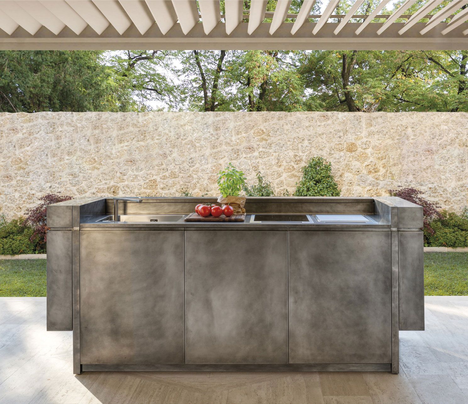 Madia cucina outdoor in acciaio Xera Linea outdoor kitchen | Cucine da esterno