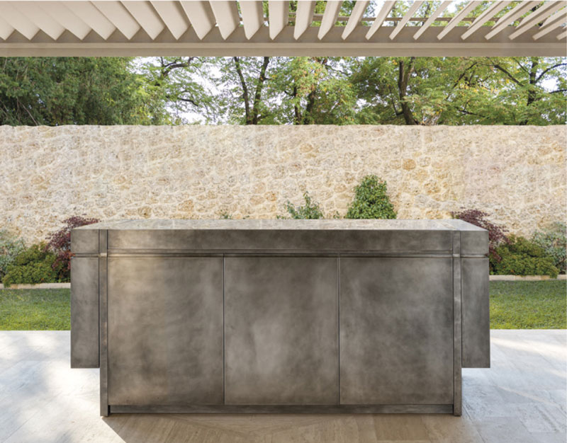 Madia cucina outdoor in acciaio Xera Linea outdoor kitchen | Cucine da esterno