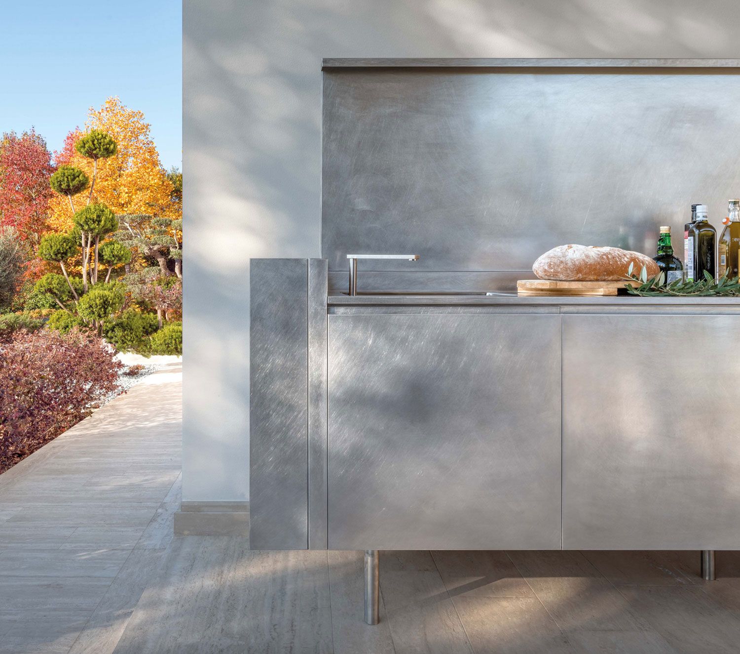 Madia cucina outdoor in acciaio Xera Linea outdoor kitchen | Cucine da esterno
