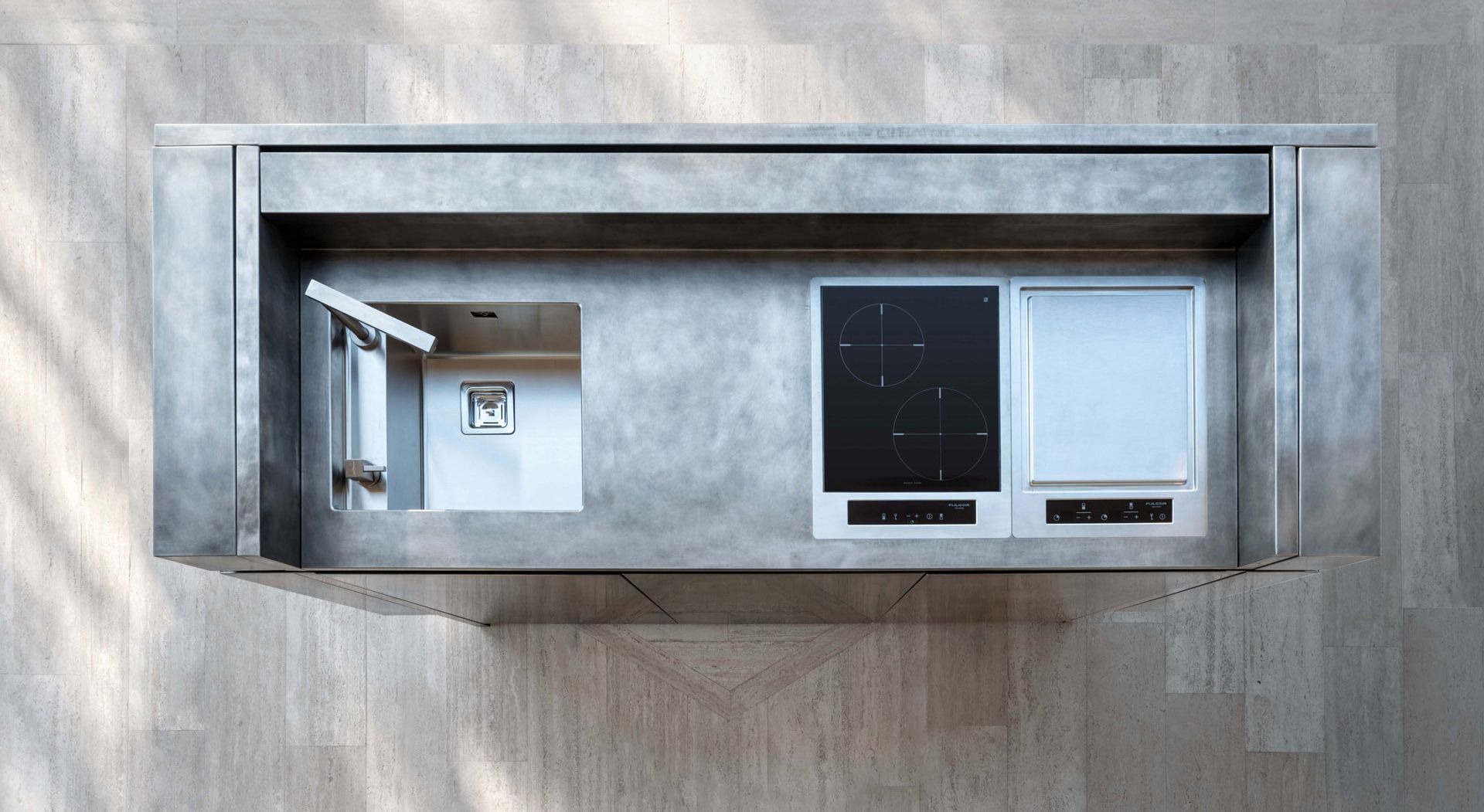 Madia cucina outdoor in acciaio Xera Linea outdoor kitchen | Cucine da esterno