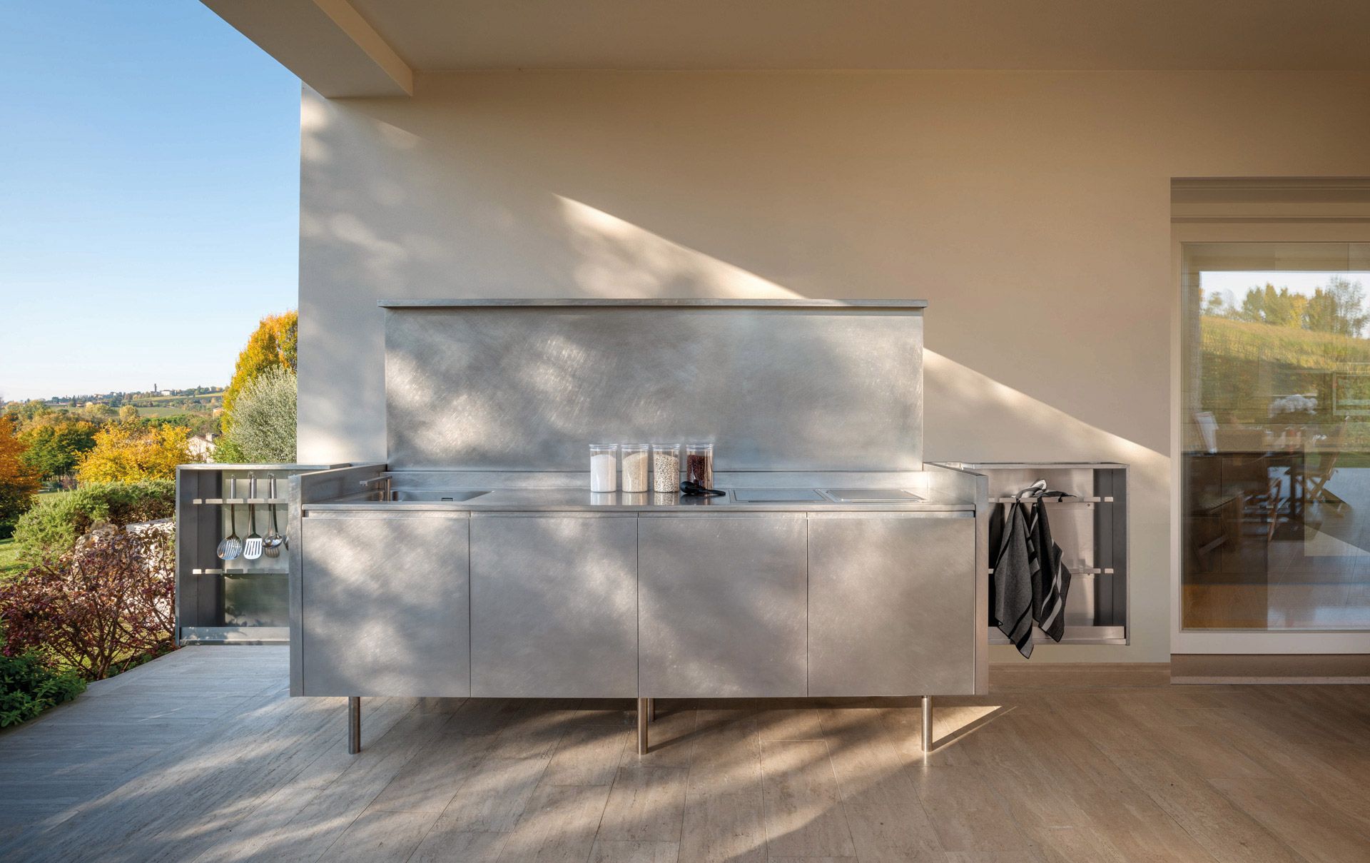 Madia cucina Cucine outdoor in acciaio Xera Linea outdoor kitchen