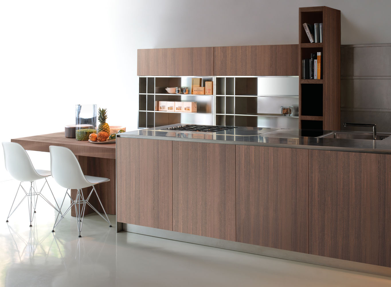 Ghost cucina in rovere e acciaio | Xera linea per la casa indoor kitchen | Cucine per la casa