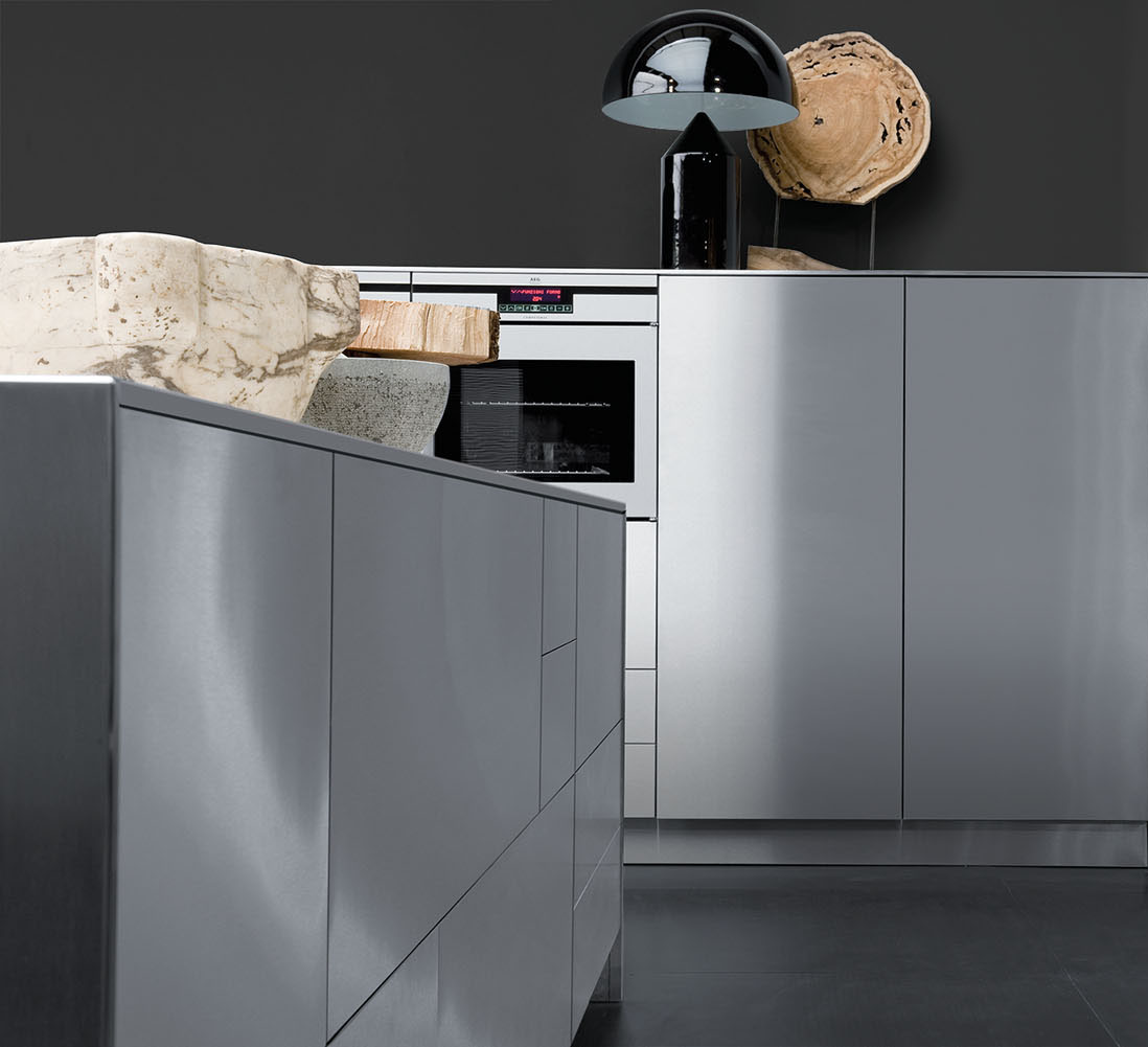 cucine design Skin cucine in acciaio inox cucine moderne xera