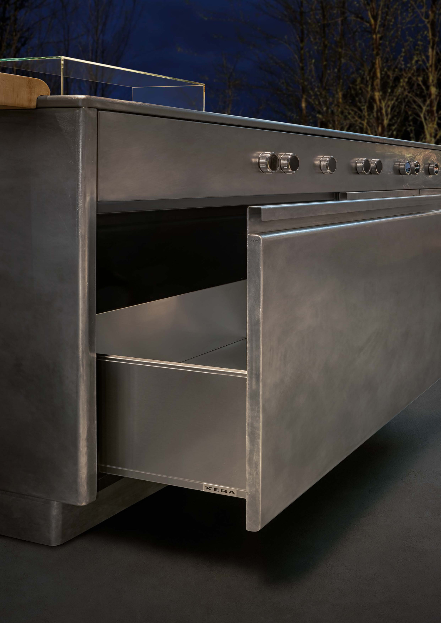 Platinum cucina da esterno in acciaio, cucina mare | Xera Cucine
