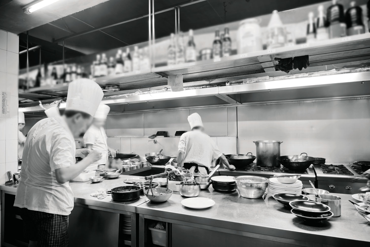 Cucine in acciaio professionali indoor - Steel indoor kitchen with professional kitchen equipments